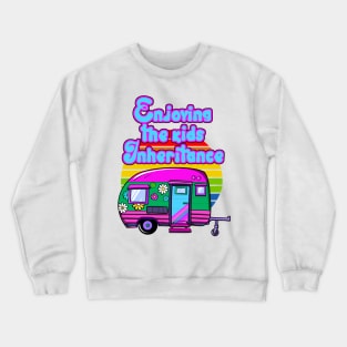 Enjoying the kids Inheritance, Hippie retro sunset Crewneck Sweatshirt